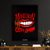 Måneskin Zitti E Buoni Red Lips Poster